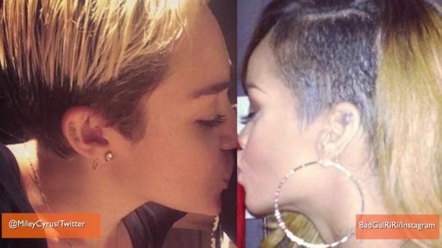 News video: Miley Cyrus Would 'Definitely' Make Out With Rihanna